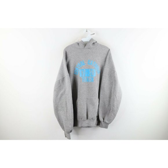 Vintage 90s Russell Athletic 3XL Distressed Central Catholic Track Hoodie USA